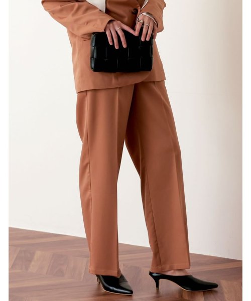 Re:EDIT(リエディ)/[低身長サイズ有]2WAYカラーツイル裾リボンセンタープレスパンツ/img15