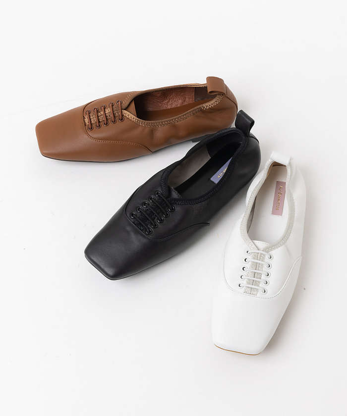 スクエアトゥレースアップシューズ(504445563)｜阪急百貨店公式通販