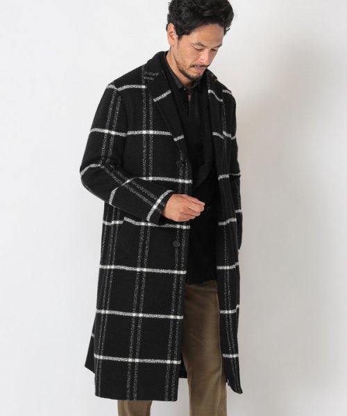 【NALYA/ナリヤ】圧縮ジャージ ラージチェックコート　made in japan NALYA/ナリヤ