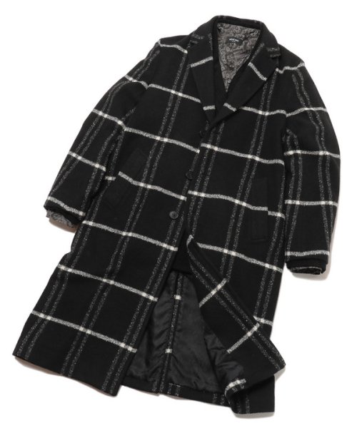 【NALYA/ナリヤ】圧縮ジャージ ラージチェックコート　made in japan NALYA/ナリヤ