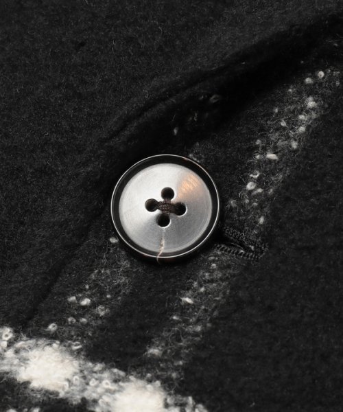 【NALYA/ナリヤ】圧縮ジャージ ラージチェックコート　made in japan NALYA/ナリヤ