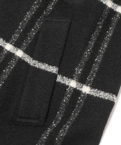 【NALYA/ナリヤ】圧縮ジャージ ラージチェックコート　made in japan NALYA/ナリヤ