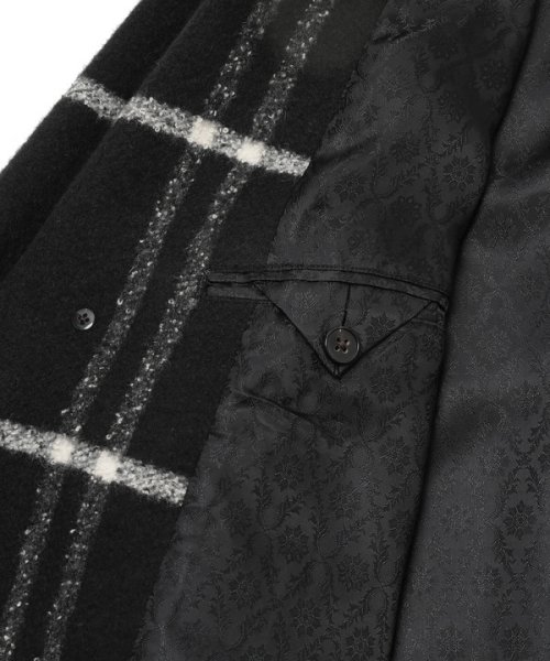 【NALYA/ナリヤ】圧縮ジャージ ラージチェックコート　made in japan NALYA/ナリヤ