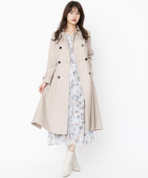 セール シアー水彩フラワープリンセスラインワンピース スウィングル Swingle Magaseek