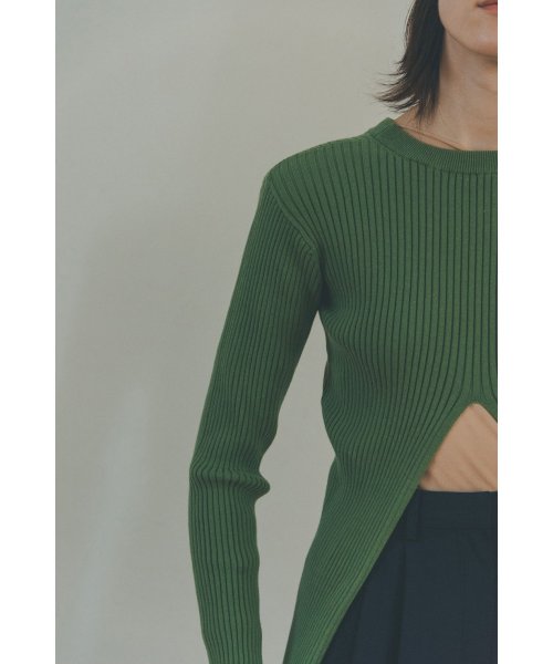 CLANE(クラネ)/W FACE POWER SHOULDER KNIT TOPS/img16