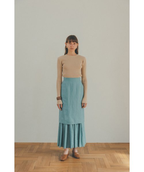 CLANE(クラネ)/W FACE POWER SHOULDER KNIT TOPS/img30