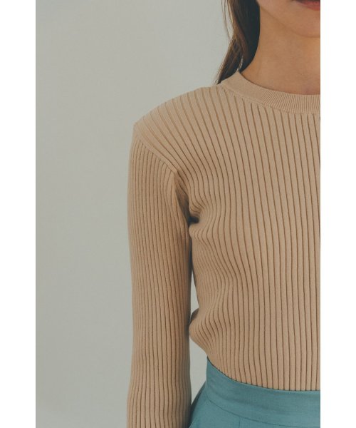 CLANE(クラネ)/W FACE POWER SHOULDER KNIT TOPS/img34