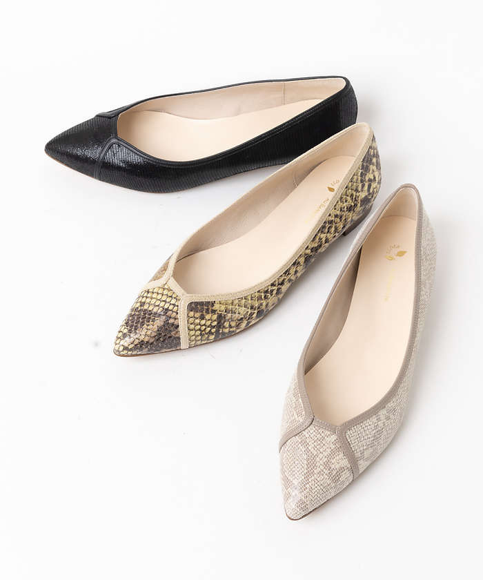 ELDER ポインテッド フラットパンプス(504541505)|阪急百貨店公式通販 ELDER ポインテッド フラットパンプス(504541505)|阪急百貨店公式通販