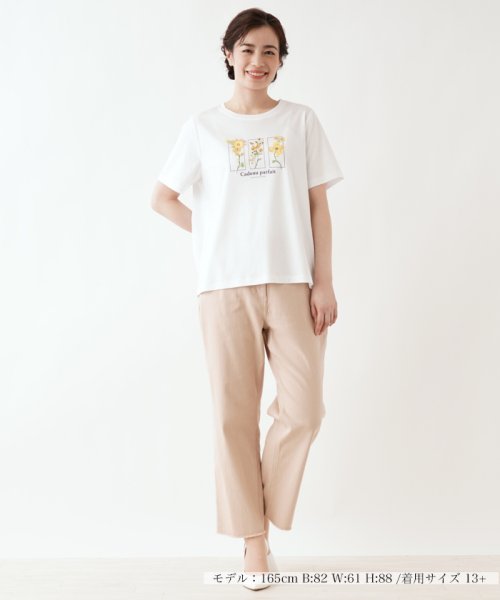 Leilian PLUS HOUSE(レリアンプラスハウス)/ワンポイントTシャツ【Leilian the week】/img01