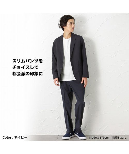 MAC HOUSE(men)(マックハウス（メンズ）)/NAVY ネイビー SOLOTEX(R)使用 ストレッチジャケット NV842381/img07