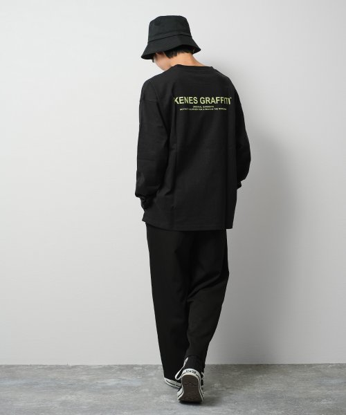 KENES GRAFFITI(ケネスグラフィティ)/ポケット付バックプリントロングTシャツ/img06