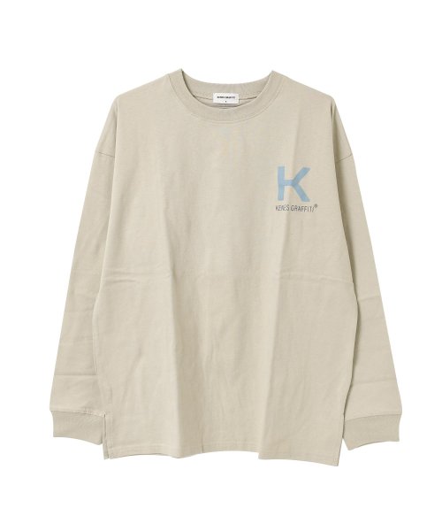 KENES GRAFFITI(ケネスグラフィティ)/ロゴ刺繍＆プリントロングTシャツ/img12