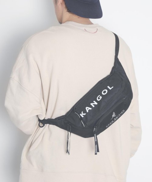 MAISON mou(メゾンムー)/【KANGOL/カンゴール】BODY BAG MESH POCKET/ロゴボディーバッグ/img02