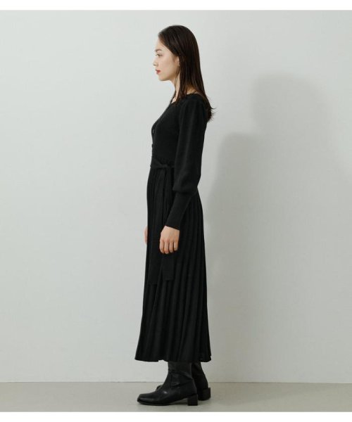AZUL by moussy(アズールバイマウジー)/PLEATS KNIT ONEPIECE/img05