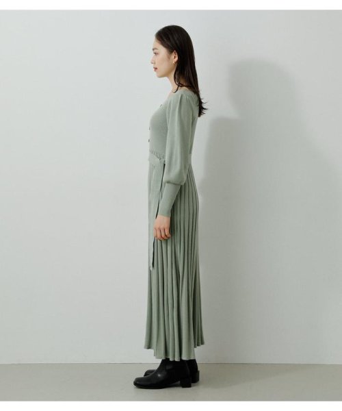 AZUL by moussy(アズールバイマウジー)/PLEATS KNIT ONEPIECE/img14