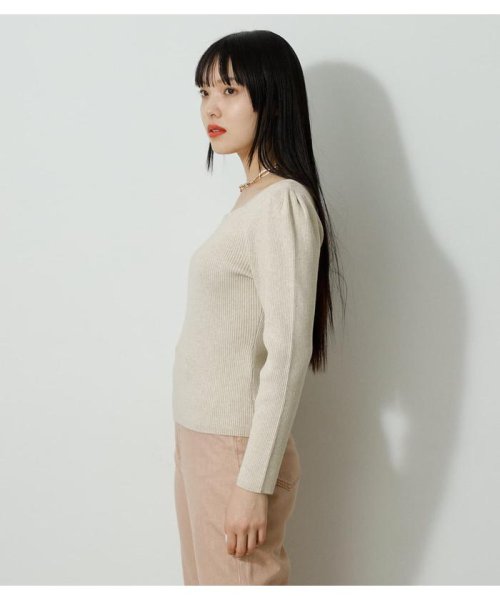 AZUL by moussy(アズールバイマウジー)/2WAY GLITTER RIB KNIT TOPS/img05