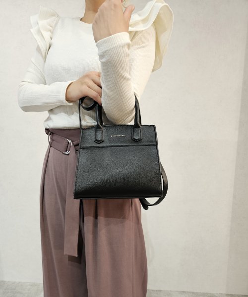 MERCURYDUO（BAG）(マーキュリーデュオ（バッグ）)/ロッテ　バイカラー片面アオリハンドバッグS/img04