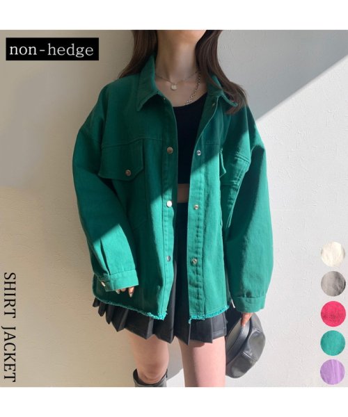 non-hedge(ノンヘッジ)/ツイルシャツジャケット/img01