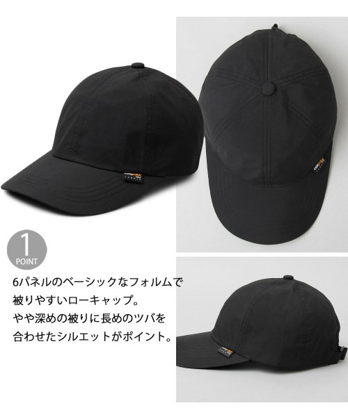 Besiquenti(ベーシックエンチ)/コーデュラコットン ローキャップ ツバ長め 日本製CORDURA コットン 帽子 メンズ カジュアル/img02