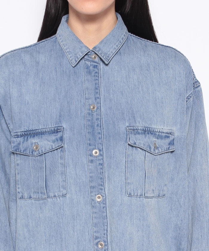 セール】washed denim shirt(504533791) | マイカアンドディール ...