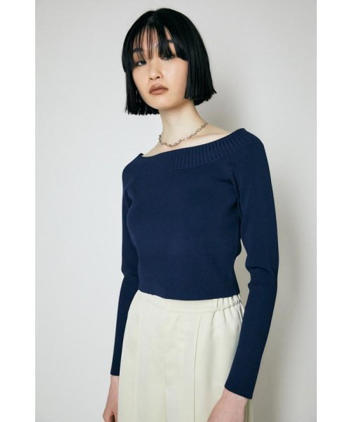 moussy(マウジー)/WIDE NECK CROP トップス/img09