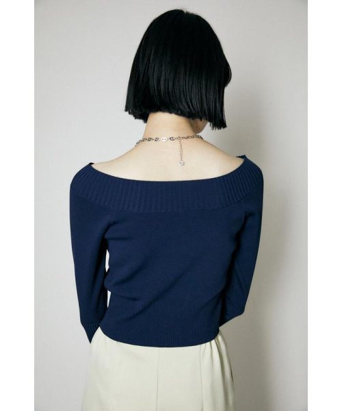 moussy(マウジー)/WIDE NECK CROP トップス/img12