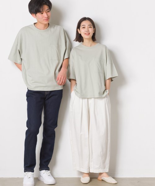 OMNES(オムネス)/【OMNES】ユニセックスポケット付き脇ジップTシャツ/img11