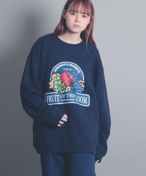 MAISON mou(メゾンムー)/【FRUIT OF THE LOOM/フルーツオブザルーム】heavy onz over size logo sweat/別注ヘビーウェイトオーバーサイズスウェ/img14