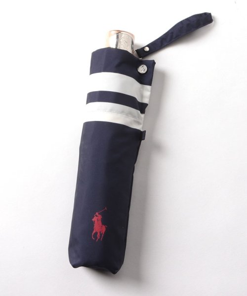 POLO RALPH LAUREN(umbrella)(ポロラルフローレン（傘）)/折りたたみ傘　”裾ボーダー”/img02