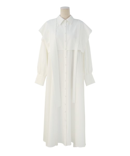 MIELI INVARIANT(ミエリ インヴァリアント)/Panel Layer Shirt Dress/img18