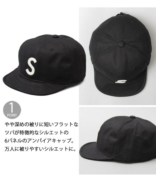 Besiquenti(ベーシックエンチ)/スプリングロゴ コットン ショートキャップ ロゴ ショートバイザー アンパイアキャップ ボールキャップ 帽子 メンズ カジュアル シンプル ワンポイント/img02