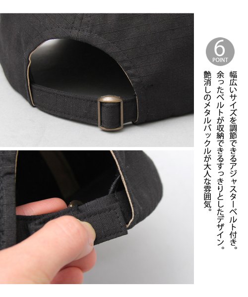 Besiquenti(ベーシックエンチ)/ハンドサイン 刺繍 ショートバイザー アンパイアキャップ ショートキャップ 帽子 メンズ カジュアル シンプル ワンポイント/img11