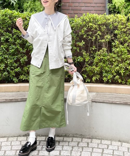 ストライプ衿取り外しブラウス Www Watsons Biz Id