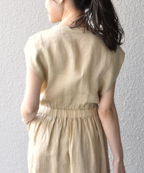 SHIPS WOMEN(シップス　ウィメン)/*〈手洗い可能〉NORTHERN LINEN2タックワンピース◇/img16