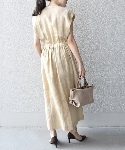 SHIPS WOMEN(シップス　ウィメン)/*〈手洗い可能〉NORTHERN LINEN2タックワンピース◇/img22