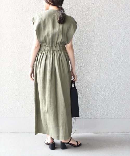 SHIPS WOMEN(シップス　ウィメン)/*〈手洗い可能〉NORTHERN LINEN2タックワンピース◇/img30