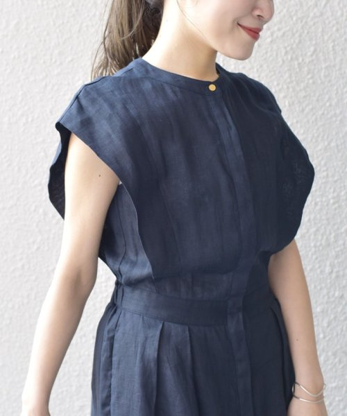 SHIPS WOMEN(シップス　ウィメン)/*〈手洗い可能〉NORTHERN LINEN2タックワンピース◇/img34