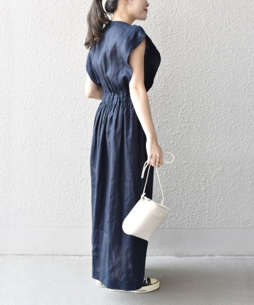 SHIPS WOMEN(シップス　ウィメン)/*〈手洗い可能〉NORTHERN LINEN2タックワンピース◇/img37