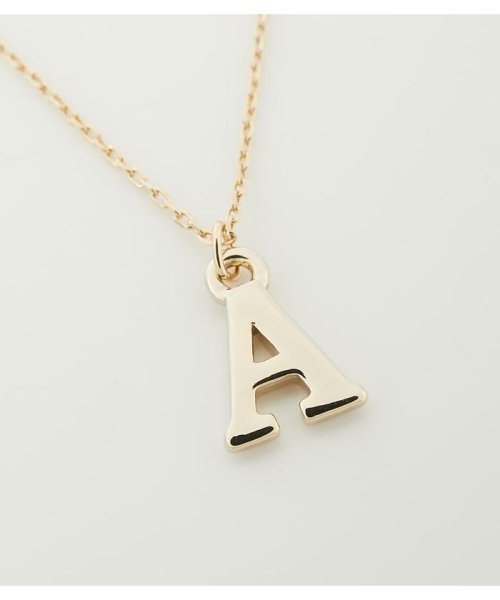 AZUL by moussy(アズールバイマウジー)/INITIAL GOLD NECKLACE/img03