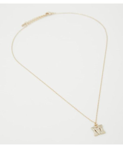 AZUL by moussy(アズールバイマウジー)/INITIAL GOLD NECKLACE/img07