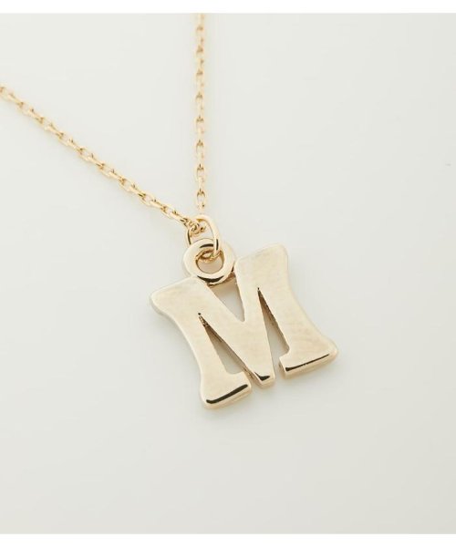 AZUL by moussy(アズールバイマウジー)/INITIAL GOLD NECKLACE/img09