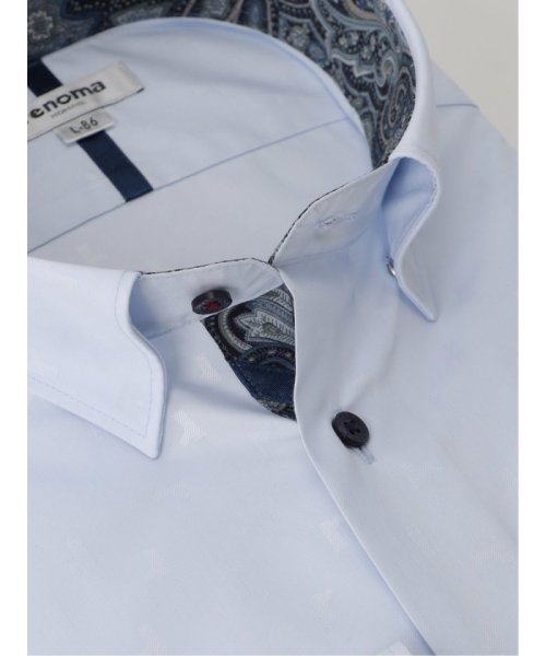 TAKA-Q(タカキュー)/形態安定 スタンダードフィット ショートスナップダウン 長袖 シャツ メンズ ワイシャツ ビジネス yシャツ 速乾 ノーアイロン 形態安定/img01