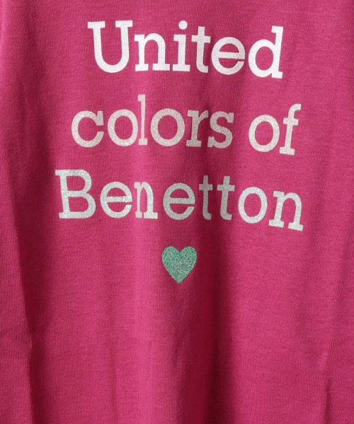 BENETTON (UNITED COLORS OF BENETTON GIRLS)(ユナイテッド　カラーズ　オブ　ベネトン　ガールズ)/キッズベーシックロゴグリッタープリント長袖Tシャツ・カットソーG/img09