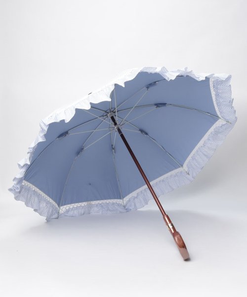 POLO RALPH LAUREN(umbrella)(ポロラルフローレン（傘）)/晴雨兼用日傘　”ストライプ フリル”/img01