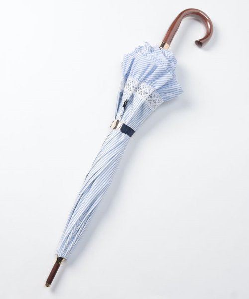 POLO RALPH LAUREN(umbrella)(ポロラルフローレン（傘）)/晴雨兼用日傘　”ストライプ フリル”/img02