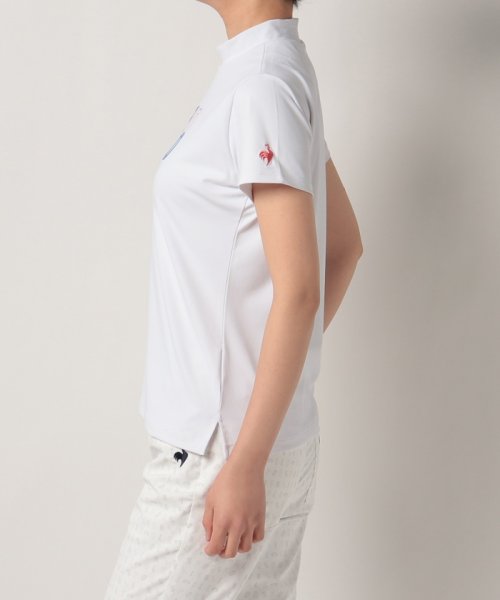 le coq sportif GOLF (ルコックスポルティフ（ゴルフ）)/ロゴプリントモックネック半袖シャツ(吸汗速乾/ストレッチ/UVケア(UPF30)/耐花粉)【アウトレット】/img03