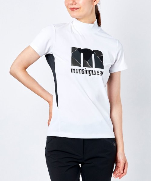Munsingwear(マンシングウェア)/『ENVOY/エンボイ』 FUSIONMOVEモザイクプリント半袖ハイネックシャツ【アウトレット】/img03