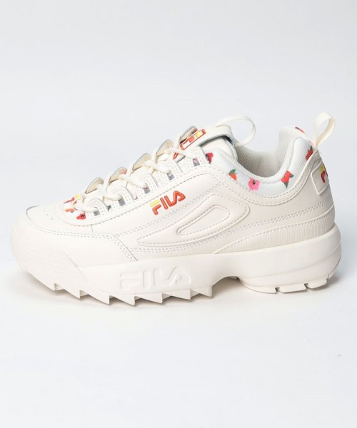 FILA（Shoes）(フィラ（シューズ）)/DISRUPTOR II TROPICAL  Snow White/Buttercup/Hot Coral/img01