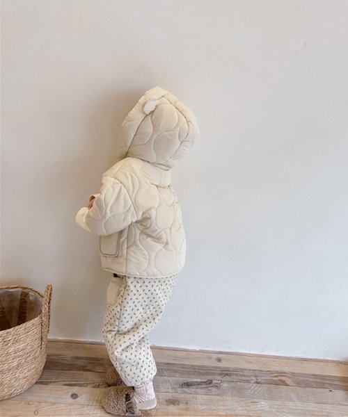aimoha(aimoha（アイモハ）)/【aimoha－KIDS－】韓国子供服 クマ耳付き 暖かいフード付き中綿ジャケット/img16