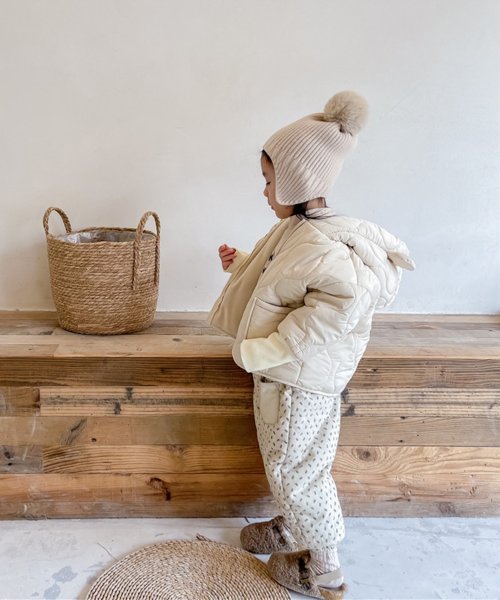 aimoha(aimoha（アイモハ）)/【aimoha－KIDS－】韓国子供服 クマ耳付き 暖かいフード付き中綿ジャケット/img18
